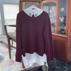 Cashmere sweater with bling